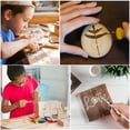thumbnail image 5 of Uxcell 2pcs 4 Inch Wood Circles for Crafts, 0.31 Inch Thick Unfinished Blank Wooden Rounds Slice Cutouts, 5 of 7