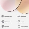 thumbnail image 3 of Personalidad de la tendencia de la moda de las gafas de sol del cuadrado del metal del marco pequeño de las gafas de sol, hechas de plástico, metal, PC, 3 of 5