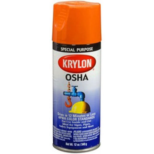 Duplicolor 2410 Krylon OSHA Color Paints Safety Orange 12 Oz. Aerosol