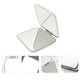 thumbnail image 3 of FELTECHELECTR Espejo de tocador plegable de acero inoxidable de doble cara (blanco), 3 of 7