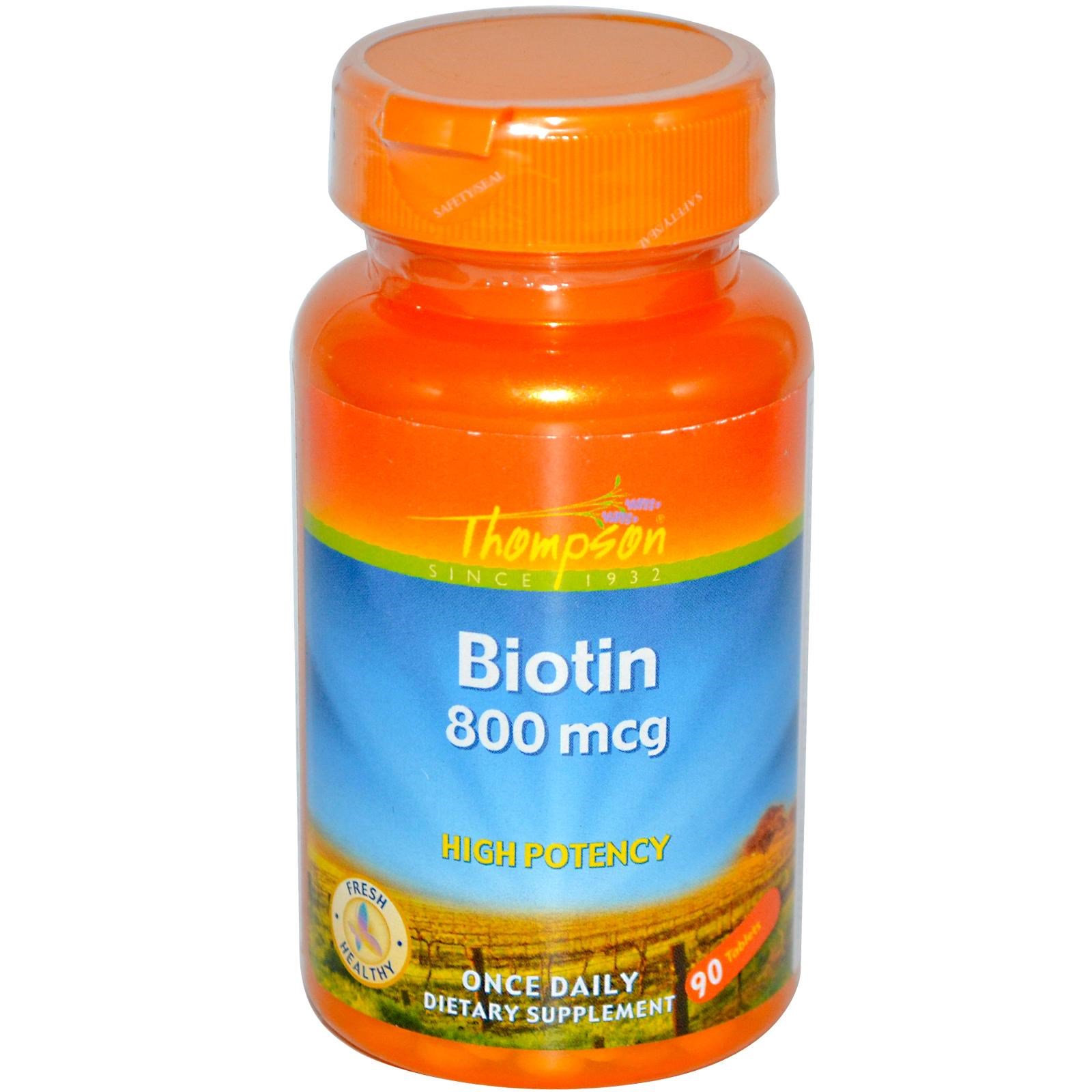 Biotin, 800 mcg, 90 Tablets