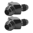 thumbnail image 2 of 2 Uds Adaptador De Bloque Y Montaje AN8 A 2AN6 Anodizado A Prueba De Fugas Negro Universal Para Ajuste De Línea De Manguera De Combustible, 2 of 5