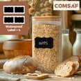 thumbnail image 4 of Recipientes de vidrio ComSaf Rectangle 1600 ml con tapas de bambú, 4 of 9