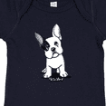 thumbnail image 4 of Inktastic B/W Frenchie (Darks) Boys or Girls Baby Bodysuit, 4 of 5