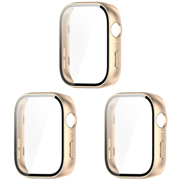 Caja Reloj para PC Marco Cobertura Total Anticaída Huawei Watch Fit3 (oro Mate)