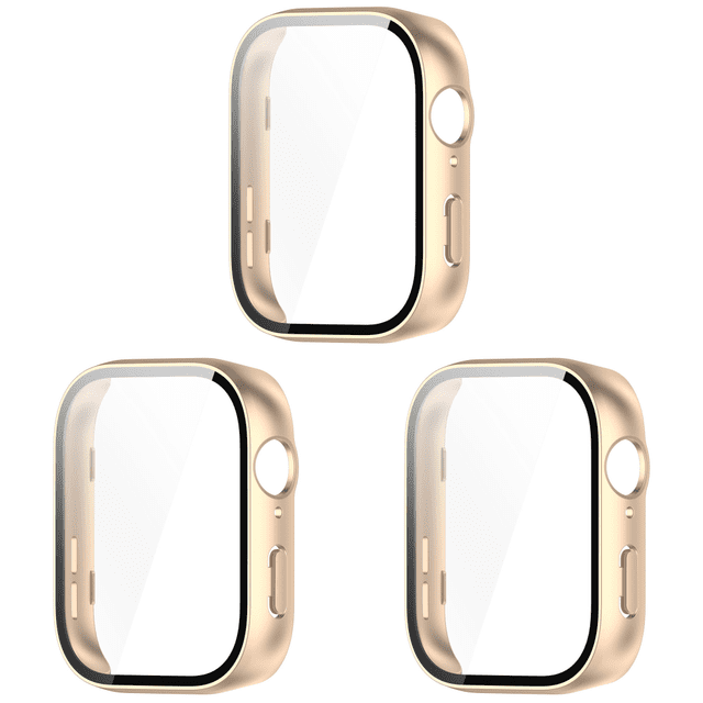 Caja Reloj para PC Marco Cobertura Total Anticaída Huawei Watch Fit3 (oro Mate)