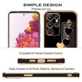 thumbnail image 6 of Compatible with Samsung Galaxy S23 Ultra Case Silicone, Cute Love-Heart Galaxy S23 Ultra Case with Love Heart Chain, Ultra Slim Soft Galaxy S23 Ultra Phone Case Shockproof Cases for Women (Black), 6 of 13