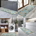 thumbnail image 2 of Lightblue Daisy Flower Yellow Centers Pattern Kitchen Rug Mat,Kitchen Runner Rugs Non Skid Washable,Decorative Kitchen Floor Mats for Kitchen,Sink,Laundry,17"X47", 2 of 5