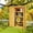 Nature, variant on Asofer Wood Vertical Shed with Floor, Outdoor Storage Cabinet with Waterproof Roof, Garden Shed with 2 Removable Shelves