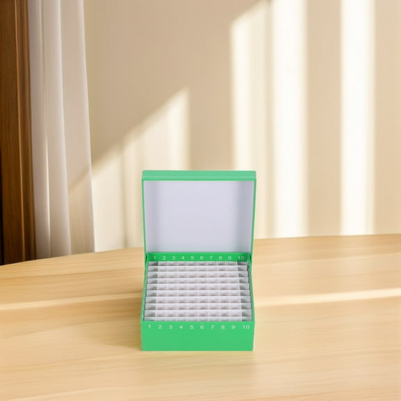 MLINS Cardboard Freezer Box With Lid 100- Samples Storage Container For Test Tubes And Centrifuge Tubes Laboratory Microtube Storage Box