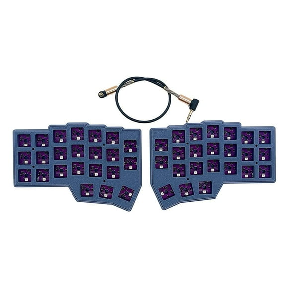 Wired Split Keyboard Left Right Hand Keyboard Kit Hot Swap Ergonomics Lot V0 Z2S5