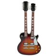 thumbnail image 1 of Modelo de Guitarra en Miniatura de Doble Cuello ANGGREK 10 Pulgadas, 1 of 7