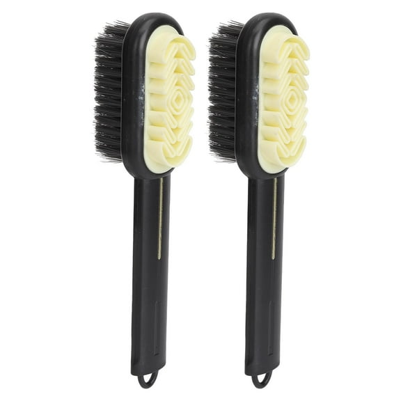 2 in 1 Scrub Suede Shoe Brush, 2-Sided Rubber Polish Eraser with Soft Bristle Brush for Suede Cleaner and Nubuck Brush, Cleaning Brush for Boots Handbag Coat Pans Sofa Furniture