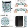 thumbnail image 6 of KUIFORTI Turtle Print 13 PCS Car Seat Cover Set Seat Covers Steering Wheel Cover Seat Belt Cover Pad Keychain Lipstick Protector Car Cup Coasters Car Garbage Bag Rear View Mirror Cover, 6 of 7