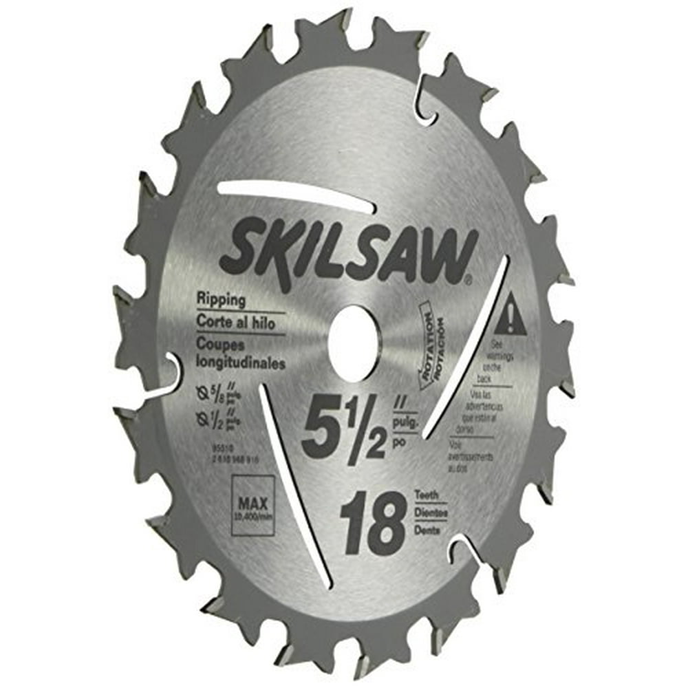 SKIL 95010 Skilsaw 18Tooth Ripping Circular Saw Blade, 51/2"