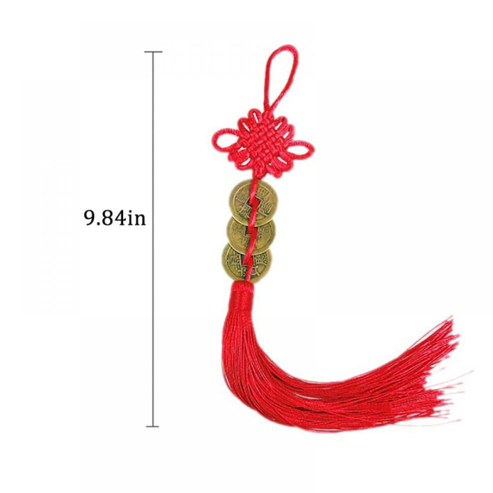 Wealth Chinese Knot Feng Shui Lucky Ropes Tassel Home Car Home Hanging Decor QK 