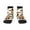3 Black, variant on Monkeys Swinging from Palms Pattern Quarter Crew Socks,Toe Seamed Ankle Socks,Cotton Cushioned Breathable Athletic Crew Sports Socks