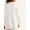 thumbnail image 4 of Honganda Femmes Sweat-Shirts, Col Rond à Manches Longues Solide Pull-Over Décontracté Tops, 4 of 5