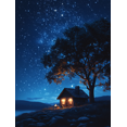 thumbnail image 1 of Qisvanset 12x16 Inch Minimalist Christmas Nativity Canvas Wall Art, Silent Night Religious Holiday Decor, 1 of 8