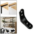 thumbnail image 4 of TISHITA 2xHeavy Duty Shelf Bracket Wall Hanging Shelve d Brackets Black 2Inch , Black 2Inch, 2 Pcs, 4 of 8