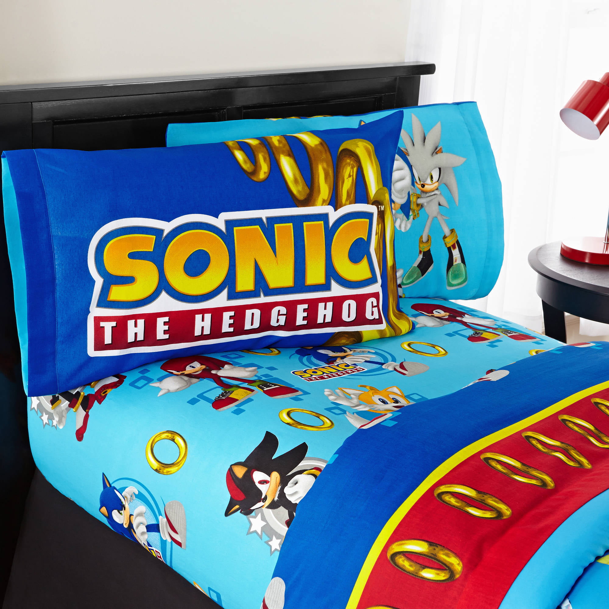 Sega Sonic Twin Sheet Set Walmart com