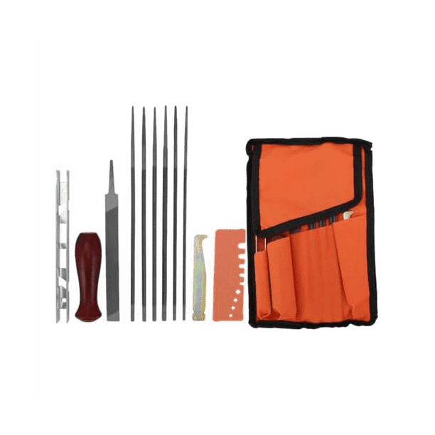 Qtmnekly 12 Pack Chainsaw File, Chainsaw Sharpener Kit,Round Chainsaw
