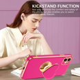 thumbnail image 4 of iPhone 11 Case, iPhone 11 Phone Case with Extra Adjustable Love Heart Kickstand Holder Soft TPU Plating Bumper Protective Slim Shockproof iPhone 11 Phone Case Cover for Girls Women, Hot Pink, 4 of 9