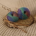 thumbnail image 6 of Masteelf Rainbow Wool Yarn for Knitting and Sewing Assorted Color Multicolor Bright and Sturdy 2 Roll, 6 of 8