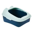 thumbnail image 2 of Cat Durable with High Side Easy to Clean Privacy Kitty Litter Pan blue, 2 of 8