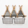 thumbnail image 1 of 3 Tents Wall Organizer with 2 Baskets, 1 of 7