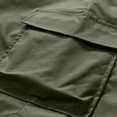 thumbnail image 4 of HOOMEUMY Men's Baggy Cargo Shorts with Pockets Drawstring Elastic Waist Solid Loose Fit Summer Beach Shorts Green XXXXL, 4 of 6