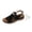 Black, variant on Tbopshirt Summer Womens Wedge Sandals Open Toe Solid Color Wedge Heels with Arch Support