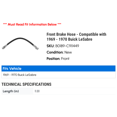 thumbnail image 2 of Front Brake Hose - Compatible with 1969 - 1970 Buick LeSabre, 2 of 2