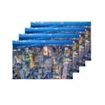 thumbnail image 4 of MKHERT Beautiful New York City Skyline with Urban Skyscrapers at Sunset Placemats Table Mats for Dining Room Kitchen Table Decoration 12x18 inch,Set of 4, 4 of 4