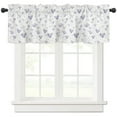 thumbnail image 2 of Flower Leaf Butterfly Retro Living Room The Bedroom Home Interior Room Decoration Drapes Kitchen Curtains, 2 of 6