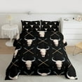thumbnail image 2 of Castle Fairy Western Bull Skull Full Size Comforter Sets 3-Piece for Teens Adults,Bohemian Boho Bedding Comforter Set,Exotic Style Lightweight Bedding Sets,Luxury Bedroom Decor,Reversible, 2 of 8