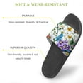 thumbnail image 3 of GZHJMY Stylish Slides for Women Men, Colourful Flower Bush Bird Soft Flexible Slip-on Sandals Slippers, 3 of 7