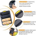 thumbnail image 4 of Qenwkxz 4 Slot Silicone Pan Non-Stick French Bread Baking Pan Professional Hot Dog Bun Tray Mold for Homemade Bread Baking 13.39*9.45*0.98in Black, 4 of 10