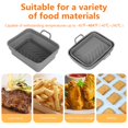 thumbnail image 4 of EASTIN 2Pcs Air Fryer Silicone Pot avec Poignée Réutilisable Air Fryer Doublure Résistant à la Chaleur Antiadhésif Air Fryer Silicone Pan Pliable Air Fryer Accessoires Doublures pour Double Panier Air Fryer O, 4 of 11