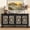 Black, variant on May in Color Carved Sideboard with Storage, 63" Modern Buffet Cabinet with Mirrored Door and Adjustable Shelves, for Entryway, Dining Room, Living Room, Green