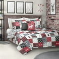 thumbnail image 2 of Safdie & Co. 3-piece Polyester Patchwork Double Queen Quilt Set in Multi-Color, 2 of 3