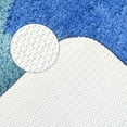 thumbnail image 4 of Alfombra de baño REGALWOVEN Waves Stripe, tapete de baño extra suave y absorbente, alfombra antideslizante para baño, bañera, ducha azul 20" x 32", 4 of 6