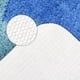 thumbnail image 4 of Alfombra de baño REGALWOVEN Waves Stripe, tapete de baño extra suave y absorbente, alfombra antideslizante para baño, bañera, ducha azul 16" x 24", 4 of 6