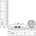thumbnail image 3 of 925 Sterling Silver and 10K Yellow Gold Peach Morganite Black Sapphire and White Lab Grown Diamond Tennis Bracelet for Women (1.80 Cttw, Gemstone October Birthstone, Fully Adjustable up to 9 inch), 3 of 4