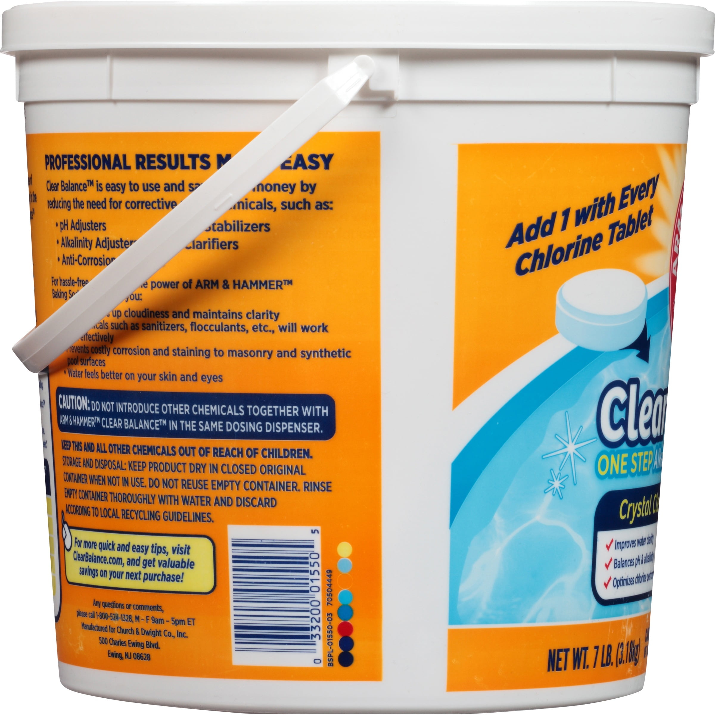 Pack of 2 Pool Maintenance Tablets ARM HAMMER Clear Balance(2 tubs 32