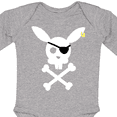 thumbnail image 4 of Inktastic Cute Easter Pirate Bunny with Eyepatch and Earring Boys or Girls Long Sleeve Baby Bodysuit, 4 of 5