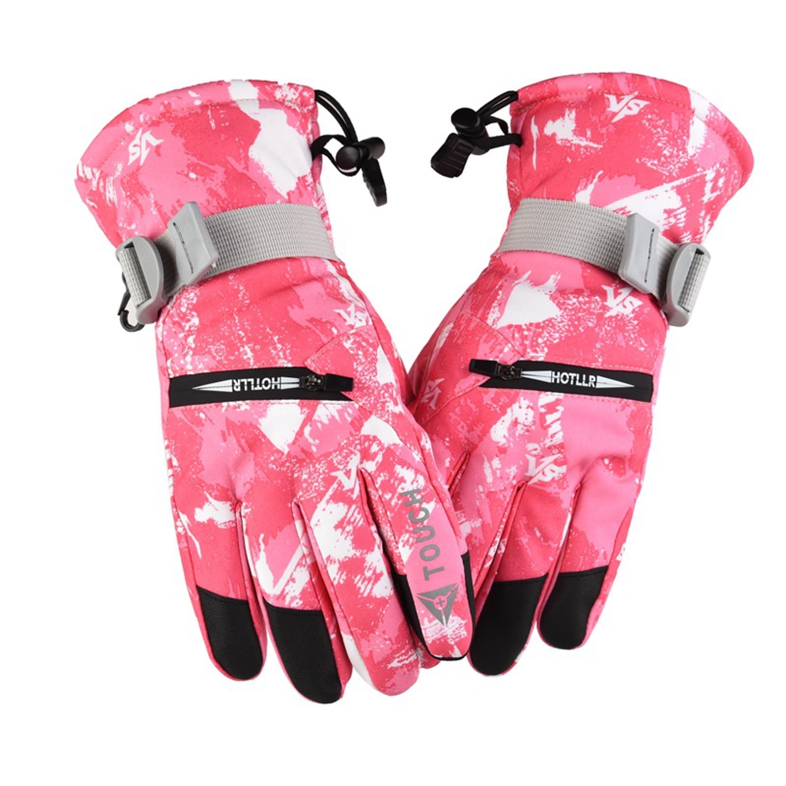 Waterproof Men's Women's Winter Warm Motorcycle Driving Touch Screen Ski Gloves 