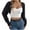 Black, variant on JYnXIANTI Womens Crop Cardigans Sweater Shrug Open Front Crochet Knitting Tops Fall Fashion Trendy Long Sleeve Outfit Clothes