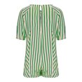 thumbnail image 6 of Bzhegqhd Woman Fashion Print Round Neck Drawstring Short Sleeve Pockets Jumpsuit, 6 of 8