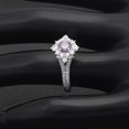thumbnail image 4 of Selena Engagement Ring Sterling Silver Cz Cluster Womens Ginger Lyne Collection, 4 of 6